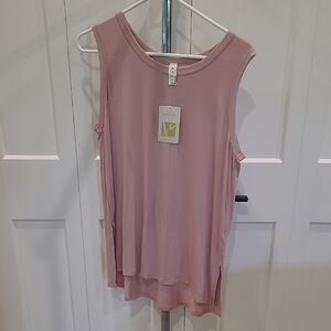 NWT Mittoshop Super Soft And Stretchy Sleeveless Pink Tank